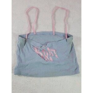 Brat Doll Handmade Crop Cami Pink Blue Size XS